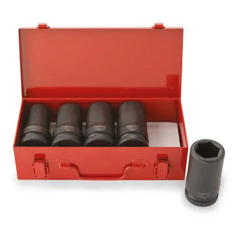 Hjulmuttersett 1" – 5 deler, lange piper