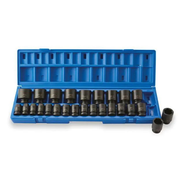 Pipesett 1/2" metrisk – 26 deler