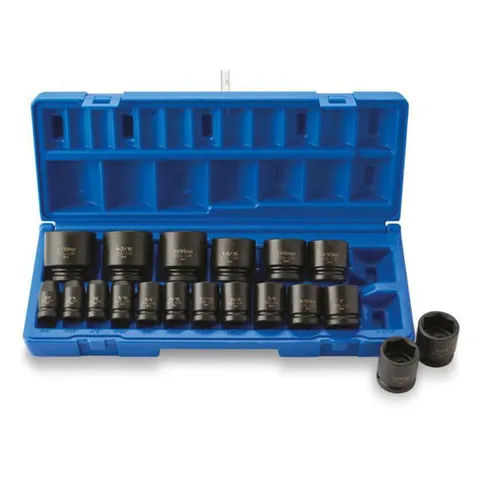 Pipesett 1/2" tommer – 19 deler