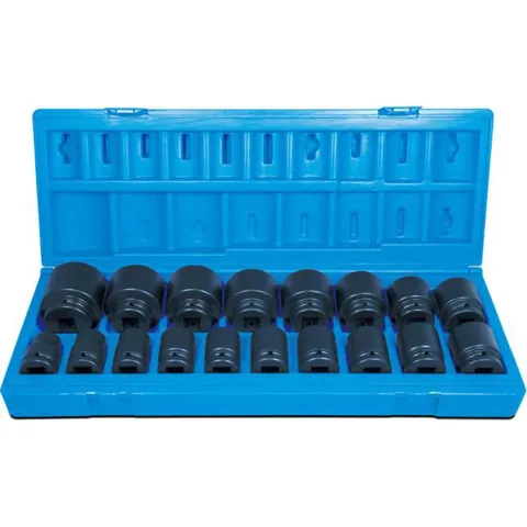 Pipesett 3/4" metrisk – 18 deler