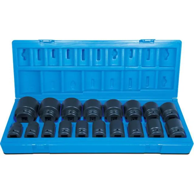 Pipesett 3/4" metrisk – 18 deler