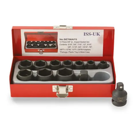Pipesett 3/8" tommer – 12 deler