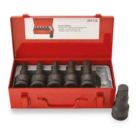 Unbrakosett 3/4" tommer – 6 deler