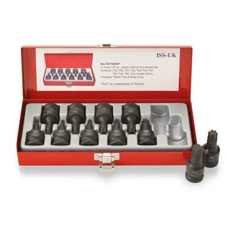 Torxsett (utvendig) 1/2" – 11 deler