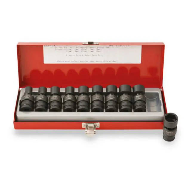 Universalpipesett 3/8" – 10 deler