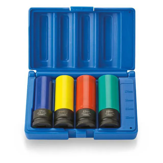 Alufelgmuttersett 1/2" – 4 deler