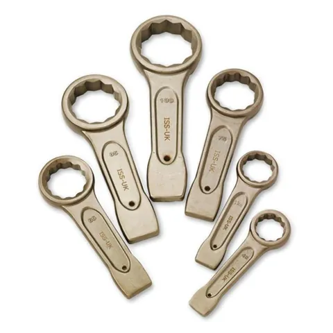 Slagnøkler ring, flat – tommer