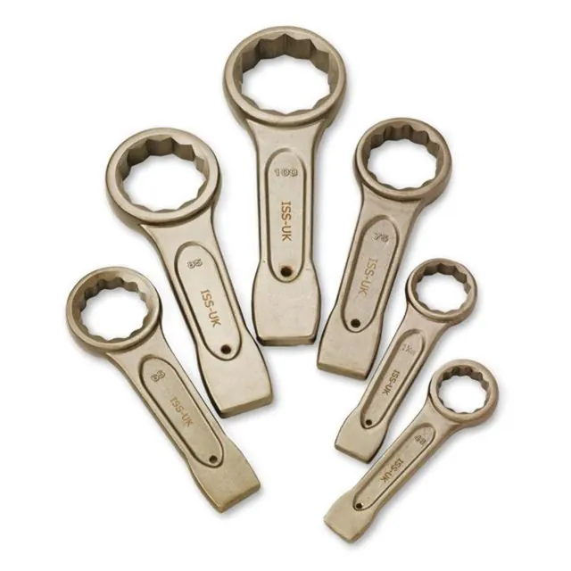 Slagnøkler ring, flat – tommer